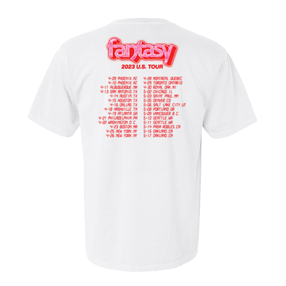 Fantasy Tour Flowers White Tee